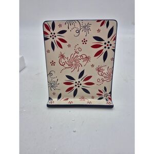 Temptations Hand Painted Decorative Vase Floral Kitchen Utensil Crock NIB